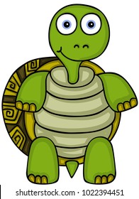 Cute turtle standing

