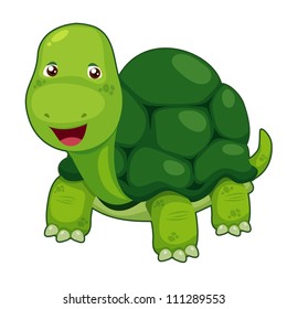 Cute turtle vector