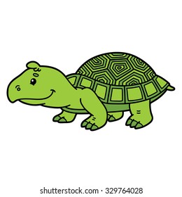 Cute Turtle Vector Illustration Cute Cartoon Stock Vector (Royalty Free ...