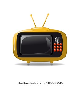 Cute tv animation vector