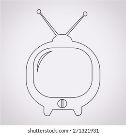 Cute tv icon