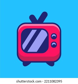 Diseño sencillo y aislado de la televisión