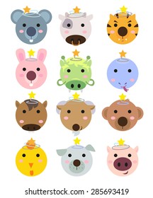Cute twelve animals in chinese zodiac no. 2