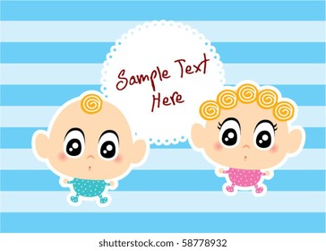 cute twin couple