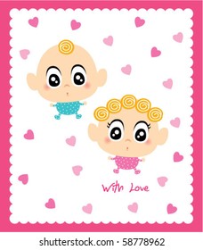 cute twin couple