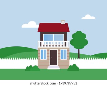 Cute two-storey townhouse in suburbs