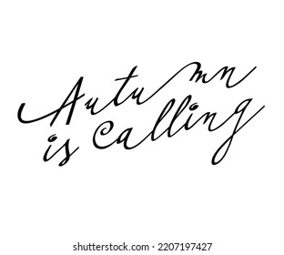 Cute typography quotes with autumn and winter cozy phrases. Isolated on white background. Motivational hygge lettering.