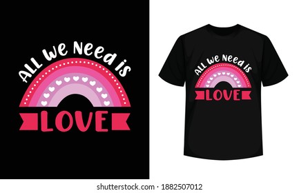 Cute Typography Valentine T-shirt design for baby. Quotes design for T-shirt. T-shirt design Template for valentine's day