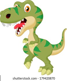 Cute tyrannosaurus cartoon