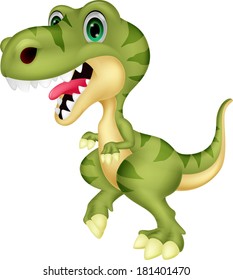 Cute tyrannosaurus cartoon