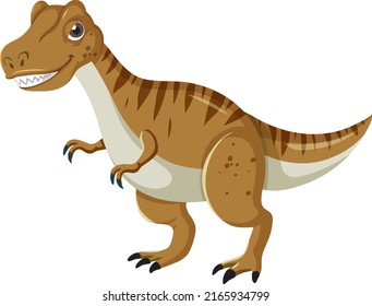 Cute Tyrannosaurus Dinosaur Cartoon illustration