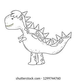 cute tyrannosaurus rex character