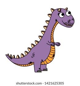 cute tyrannosaurus rex comic character