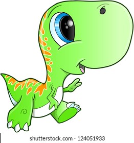 Cute Tyrannosaurus Rex Dinosaur T-Rex Vector