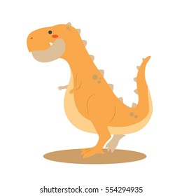 Cute Tyranosaurus Rex dinosaur vector illustration