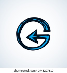 Pfeilsymbol. Vektorgrafik-Symbol