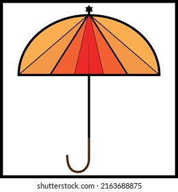 Cute Umbrella illustration vector EPS And Image