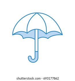 cute umbrella isolated icon