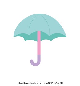 cute umbrella isolated icon