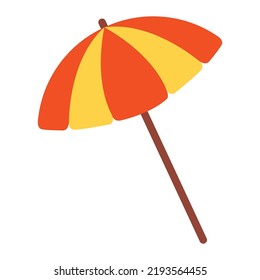 cute of umbrella on cartoon version,vector illustration