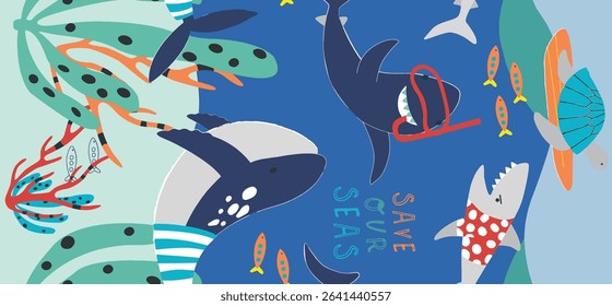 Cute Underwater Creatures Promote Saving Our Seas