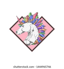 cute unicor colorful illustration vector