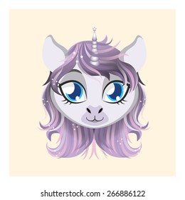 Cute unicorn avatar