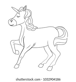 Cute unicorn cartoon