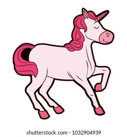 Cute unicorn cartoon
