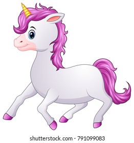 Cute unicorn cartoon