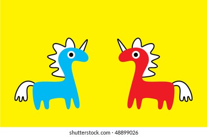 cute unicorn couple