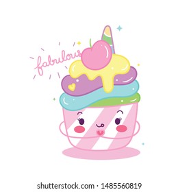 Cupcake Cute Vector Hd Stock Images Shutterstock