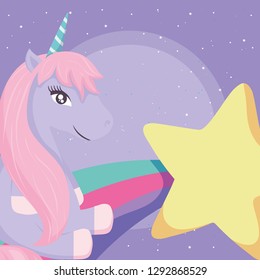 cute  unicorn design