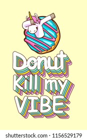 cute unicorn and donuts quotes