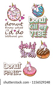 cute unicorn and donuts quotes