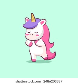 cute Cute Unicorn Enchantment for elements, clipart, birthday, etc