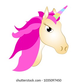 Cute unicorn. Fantasy creature