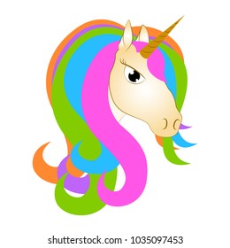 Cute unicorn. Fantasy creature