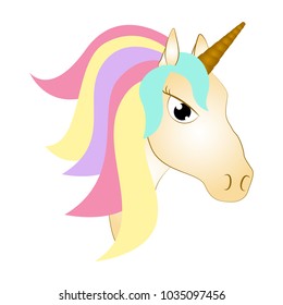 Cute unicorn. Fantasy creature