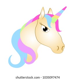 Cute unicorn. Fantasy creature