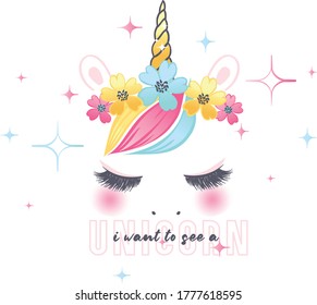 cute unicorn graphic design art