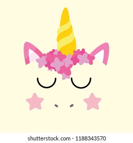 Cute unicorn illustration