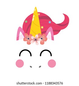 Cute unicorn illustration