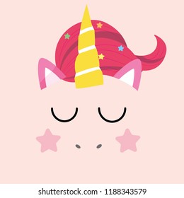 Cute unicorn illustration
