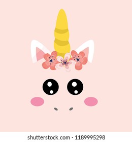 Cute unicorn illustration