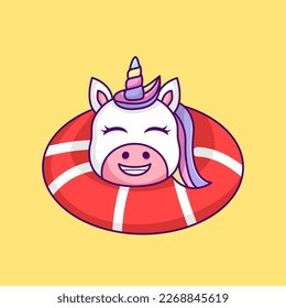 Cute unicorn illustration, cute and fun