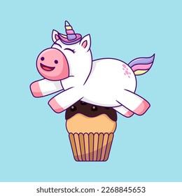 Cute unicorn illustration, cute and fun