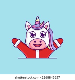 Cute unicorn illustration, cute and fun