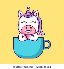 Cute unicorn illustration, cute and fun