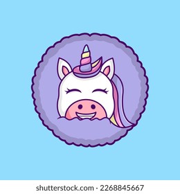 Cute unicorn illustration, cute and fun